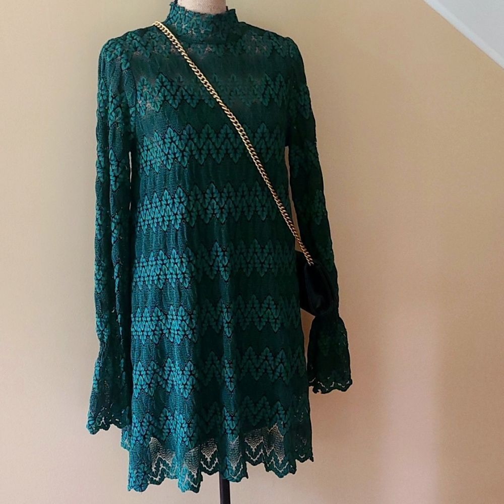 Free People Simone - Green Sz Sm
